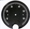 Quadrante contagiri tipo JAEGER � 105mm scala 6000 giri.